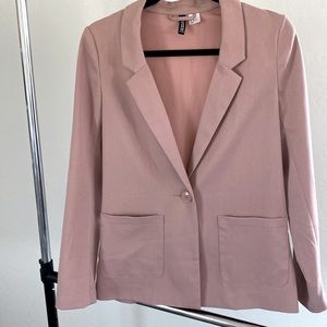 Blush pink H&M light weight jacket/ blazer
